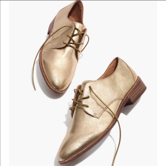 Madewell Shoes - Madewell Frances Oxfords - gold